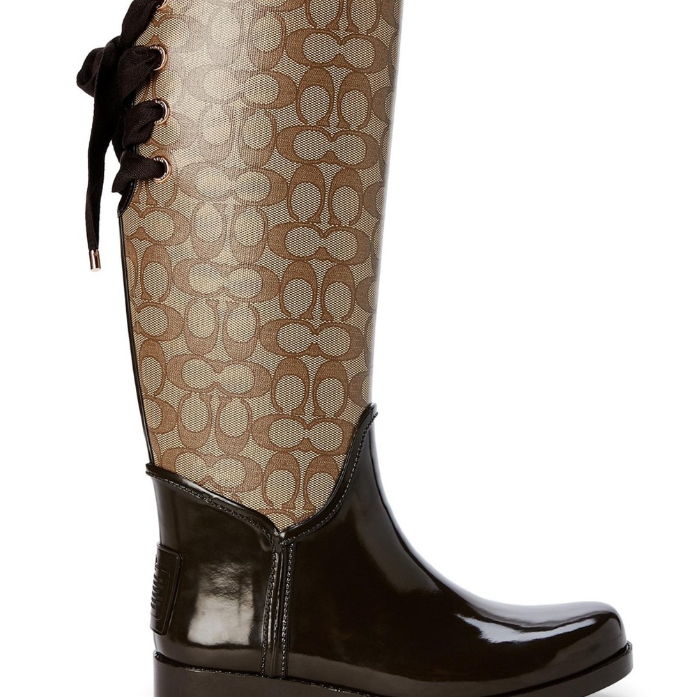 Brand new coach rain boots !